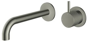 Hotbath Cobber X Afbouwdeel - voor wastafelmengkraan - 18cm uitloop - Geborsteld Nikkel CX105EXT18GN