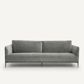 3- of 4-zitsbank in stonewashed fluweel, Oscar, ontwerp Emmanuel Gallina