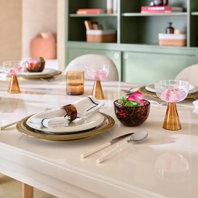 Set van 4 tafelservetten linnen/katoen, Menorca