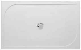 GO by Van Marcke Argon douchebak polybeton gelcoat 140x90x3cm rechthoek afvoer D90mm zonder potenstel wit EB-1490C