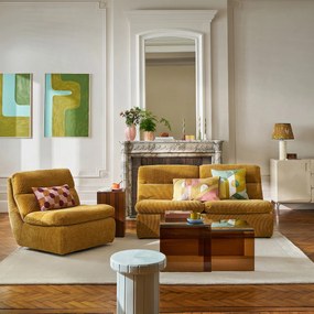 ERABLE 2-zits bank van reliëffluweel