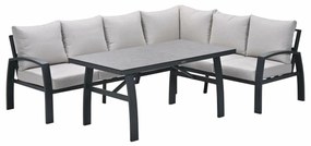 Garden Impressions Cameron lounge dining set 3-delig rechts - desert sand