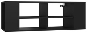 vidaXL Tv-wandmeubel 102x35x35 cm spaanplaat zwart