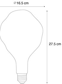 Set van 5 E27 dimbare LED lampen PS160 bruin 4W 120 lm 1800K