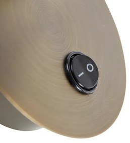 Smart wandspot brons draai- en kantelbaar met schakelaar incl. Wifi GU10 50mm - Karin 1