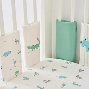 Bedbumper in katoen, dierenprint, SAVANE