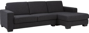 Goossens Hoekbank N-joy Divana Met Chaise Longue grijs, stof, 2-zits, stijlvol landelijk met chaise longue rechts