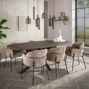 Comfortabele Eetkamerstoel Mocca