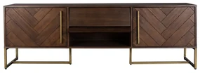 Dutchbone Class Tv-meubel Visgraat Acacia Hout - 180x45x60cm.