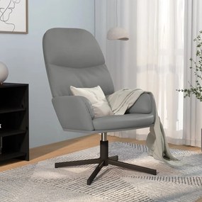 vidaXL Relaxstoel kunstleer grijs