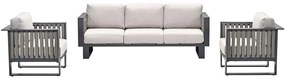 Garden Impressions Gabon loungeset 3-delig - taupe