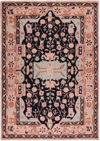 Handgetuft laagpolig wollen vloerkleed Blossom Traditional