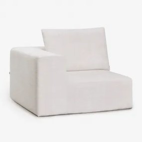 Hoekmodule Voor Modulaire Bank In Vacuüm Verpakte Chenille Norridge Chenille Crèmebeige - Sklum
