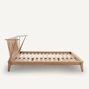 Bed van massief eikenhout, Caspian