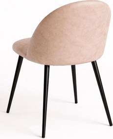 Set 4 Black Vint Kunstlederen Vintage Stoelen