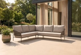 Taste by 4 Seasons Campo hoek-loungebank Terre Loungestoel bruin weerbestendig