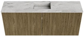 Mondiaz Joya DLux 100cm toiletmeubel dusk met wastafel faye midden 1 kraangat glace