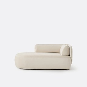 Longchair links, fluweel, Méridiano