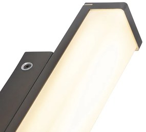 Moderne wandlamp zwart 32cm incl LED IP44 - Cascada
