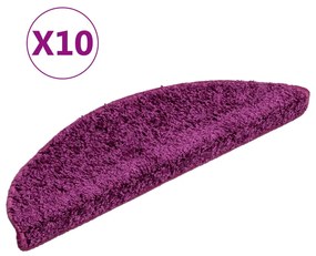 vidaXL Trapmatten 10 st 56x20 cm violet