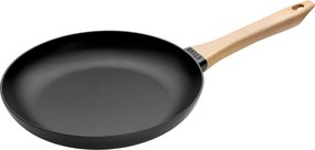 Staub Pans Koekenpan met houten handvat 28 cm, Zwart - Pans - Staub