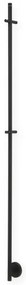 Vasco Spike Elektrische Handdoekradiator - 91.5cm hoog - 20Watt - RAL 9005 - mat zwart 118440109159005