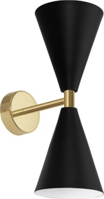 WANDLAMP APP1140-2W zwart goud