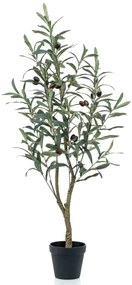 Emerald Kunstplant in kunststof pot olijfboom 90 cm