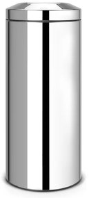 Brabantia Prullenbak - 30 liter - vlamdover- metalen binnenemmer - brilliant steel 287527