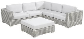 4 Seasons outdoor | Madras loungeset  Loungeset    Wit weerbestendig