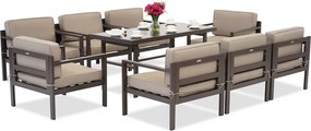 Tuinmeubelen Porto Premium 8 bruin van Garden Point