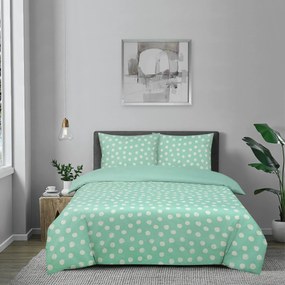 Dekbedovertrek My Design - 100% katoen - 140x200 -  stip aqua