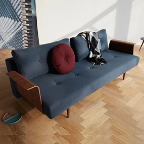 Innovation Living Recast Retro Slaapbank Met Walnoot Arm