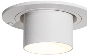 Set van 6 inbouwspots wit GU10 35mm rond kantelbaar - Installa Modern GU10 Binnenverlichting Lamp