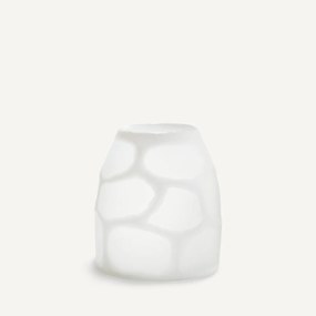 Vaas in mat glas, H20 cm, Arca