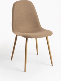 Set 4 Teok Stoffen Stoelen