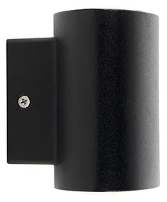 Moderne buitenwandlamp zwart incl. LED IP44 - Ovum