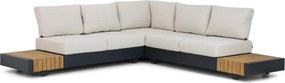 Hoek loungeset 5 personen Aluminium Zand/Beige  Santika Furniture Santika