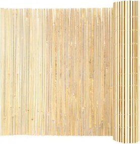 VEVOR Natuurlijke bamboe privacy schutting, milieuvriendelijke bamboe latten privacy schutting, 1,8 m H x 4,8 m L, decoratief bamboe privacy paneel voor tuin, achtertuin, balkon, terras, zwembad