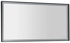 Sapho Sort LED spiegel 120x70cm mat zwart