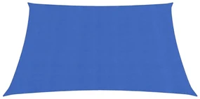 vidaXL Zonnezeil 160 g/m² 2,5x2,5 m HDPE blauw
