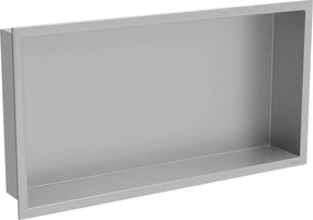 Mexen X-Wall-R inbouwplank met flens 60 x 30 cm, inox - 1910603010