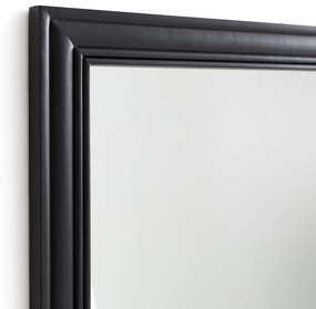 Rechthoekige spiegel in metaal. in massief mangohout 70x100cm, Afsan