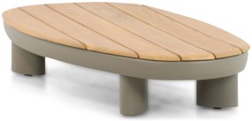 Hoek loungeset 6 personen Aluminium/Rope /Teak Taupe  Santika Furniture Santika