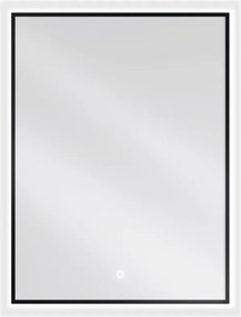 Mexen Erma verlicht badkamer spiegel 60 x 80 cm, LED 6000K, anti-condens, zwarte lijst - 9814-060-080-611-70