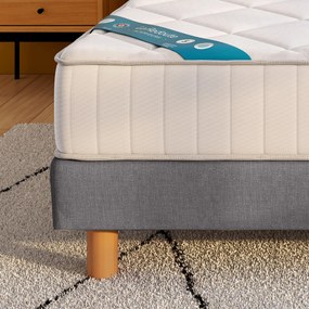 Set van zeer stevige latexmatras van 21 cm met 7 zones en gestoffeerde lattenbodem