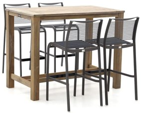 Barset Apple Bee | 4 personen | Tuinset teakhout | 5-delig | Kees Smit Tuinmeubelen