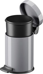 Hailo hailo solid s - 4l (3*) zilver - Huisafval - 18x18x27cm - gelakt staal / kunststof - 4 liter
