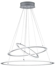 Eettafel / Eetkamer Hanglamp staal incl. LED 3-staps dimbaar 3-lichts - Tijn Design Binnenverlichting Lamp