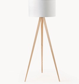 Tripod vloerlamp Jake van massief hout